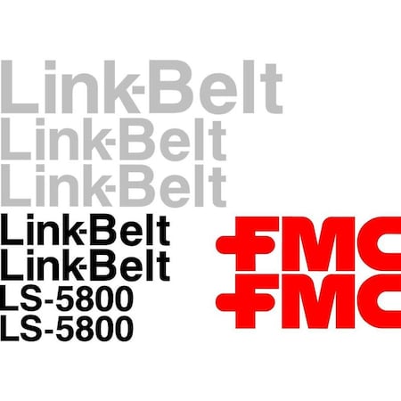 Aftermarket Link-Belt LS-5800 Excavator Decal Set LBLS5800DECALSET